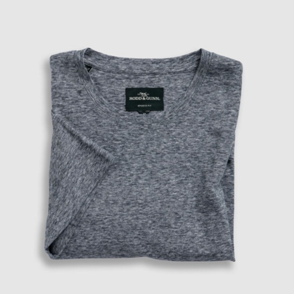Men’s Rodd and Gunn Frankleigh Pass T-Shirt size large dark grey white heathered - Picture 11 of 11